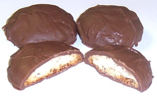 Scotts Cakes Milk Chocolate Covered Almond Macaroons in a 1 Pound Plastic Deli Container