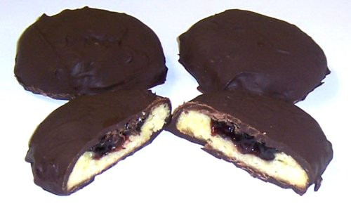 Scotts Cakes Dark Chocolate Covered Blueberry Butter Cookies in a 1 Pound Plastic Deli Container
