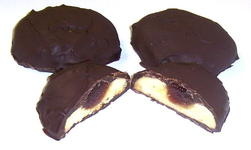 Scotts Cakes Dark Chocolate Covered Guava Butter Cookies in a 1 Pound Plastic Deli Container