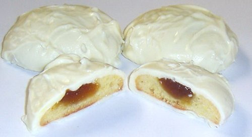 Scotts Cakes White Chocolate Covered Mango Butter Cookies in a 1 Pound Plastic Deli Container