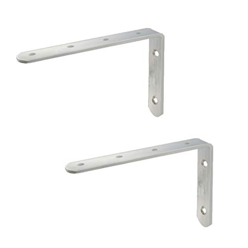 -2 Pieces- Simple and Stylish Triangle Bracket Widened Thickened Right Angle Iron Frame Fixed Shelf Wall Shelf partition Tripod Bracket Waterproof and Rust