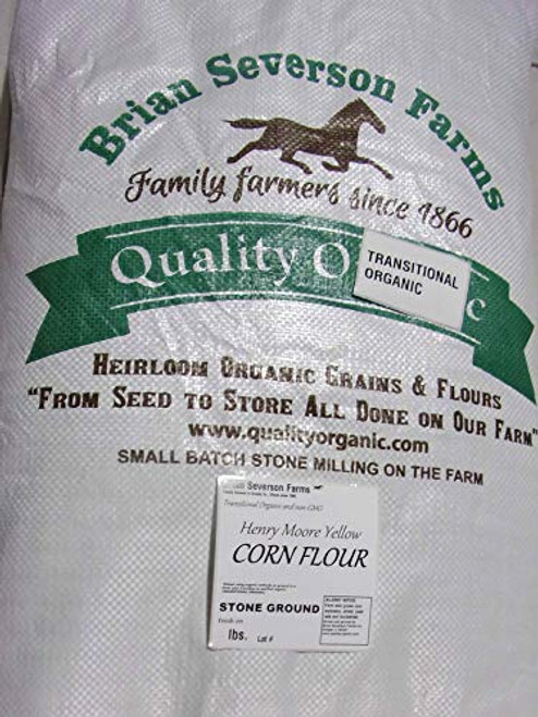 Henry Moore Corn Flour - Stone Ground Heirloom Open Pollinated non-GMO Yellow Dent Corn - 12 1/2 lbs - Farmer Direct Henry Moore Corn Flour - Stone Ground Heirloom Open Pollinated non-GMO Yellow Dent Corn - 12 1/2 lbs - Farmer Direct
