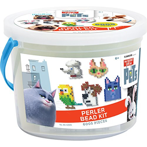 Perler Beads Secret Life of Pets Craft Bead Bucket Activity Kit 6005 pcs
