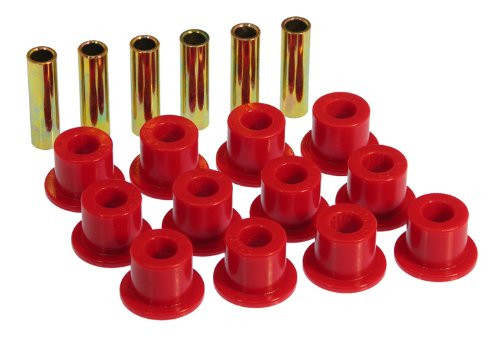 Prothane 9-1001 Red Front Spring Eye and Shackle Bushing Kit