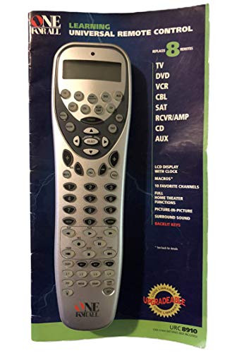 One For All URC-8910-8 Device Universal Learning Upgradeable Remote with LCD Display