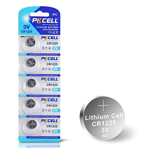 5 Count 3V Lithium CR1225 Battery for Oral Thermometers