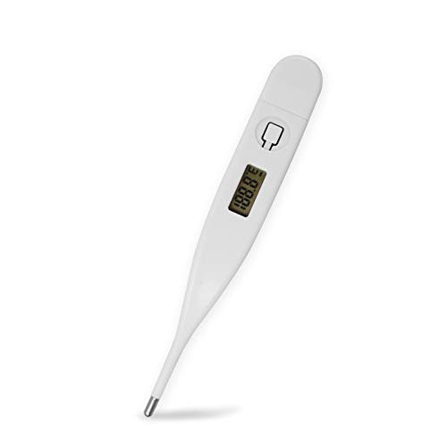 YOUQING Electronic Thermomete，Nursery Thermometer with LCD Display for Oral Armpit or Rectal Temperature Reading