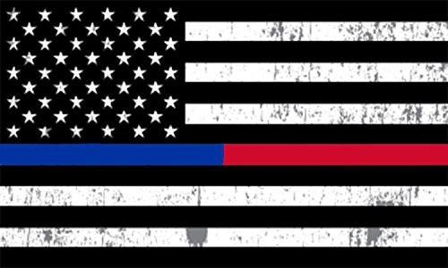 Rogue River Tactical Thin Red Blue Line Lives Matter Flag Car Decal Bumper Sticker Support Law Enforcement Police Officers and Firefighter -3x5 Inch- Rogue River Tactical Thin Red Blue Line Lives Matter Flag Car Decal Bumper Sticker Support Law Enforcement Police Officers and Firefighter -3x5 Inch-