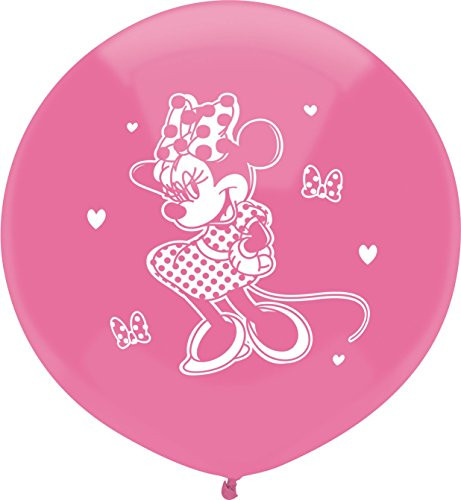 Qualatex Officially Licensed Disney Round Latex Balloons 17-Inch Minnie Mouse