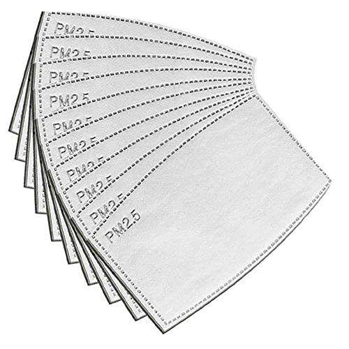 10pcs PM 2.5 activated carbon filter replaceable anti haze filter paper for insert protective Parts Filters -10pcs green package-