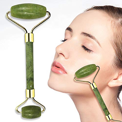 Jade Roller for Face Roller Massager for Face/Eye/Neck -100 percent Natural Jade- Reduce Wrinkles Aging-Rejuvenate Your Skin Jade Roller for Face Roller Massager for Face/Eye/Neck -100 percent Natural Jade- Reduce Wrinkles Aging-Rejuvenate Your Skin