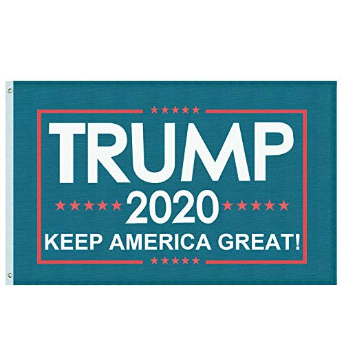 Anarkar Donald Trump 2020 Flags MAGA Donald Trump Make America Great Again Flag Support for President 2020 Banner 3 x 5 feet -Green Keep America Great Flag-