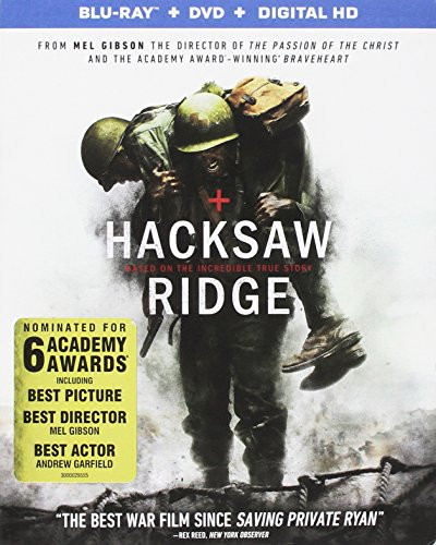 Hacksaw Ridge -Blu-ray  Plus DVD  Plus Digital-