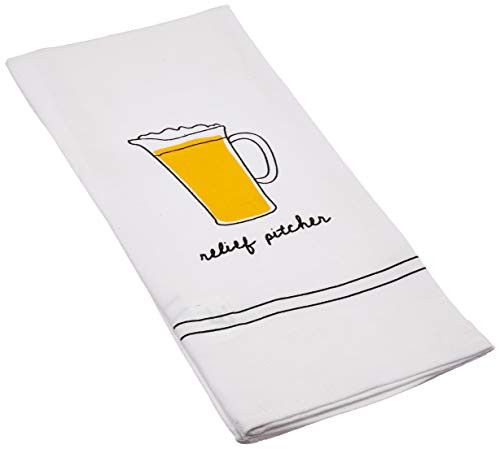 Cork Pops Relief Pitcher 21 x 32 Cotton Kitchen Bar Towel
