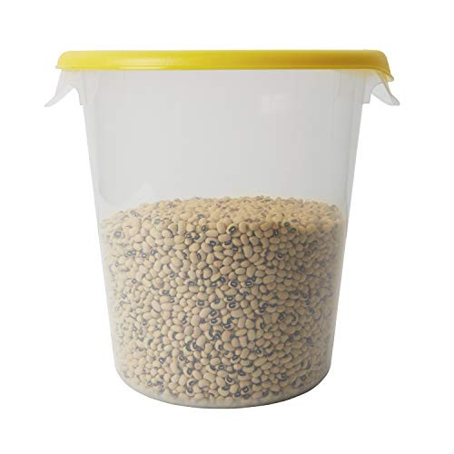 Rubbermaid Commercial Lid -Lid Only- for Round Food Storage Container Fits 8 Qt. Containers Yellow -FG572500YEL-
