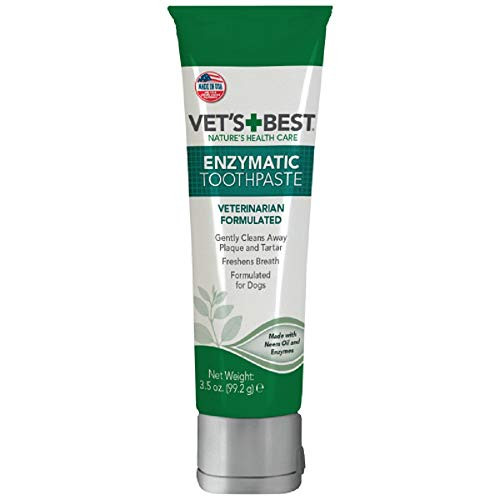 Vets Best Enzymatic Dog Toothpaste - Teeth Cleaning and Fresh Breath Dental Care Gel - Vet Formulated - 3.5 Ounces