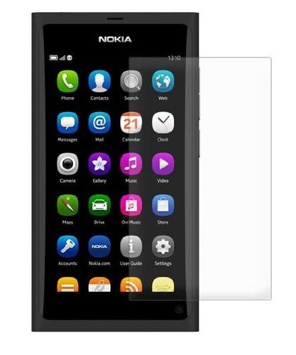 Amzer Anti - Glare Screen Protector with Cleaning Cloth for Nokia N9 - 1 Pack - Screen Protector - Retail Packaging - Clear