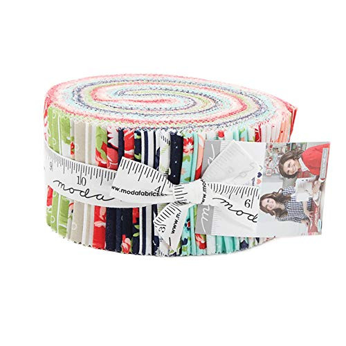Smitten Jelly Roll 40 2.5-inch Strips by Bonnie and Camille for Moda Fabrics