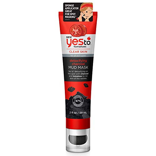 Yes To Tomatoes Detoxifying Charcoal Mud Mask - For All Skin Types - Charcoal  and  Tomatoes to Detoxify