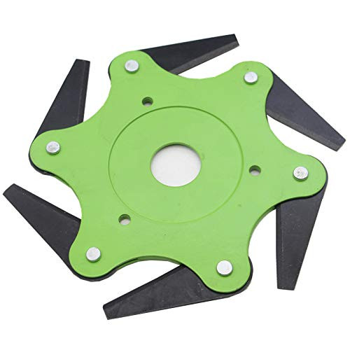 N/Y 6 Teeth Trimmer Head Steel Razor Lawn Mower Garden Grass Weed Brush Cutters Mowing Head Tool Trimmer Head Cutter for Most String Trimmer and Brush Cutters Mowing Head Tool