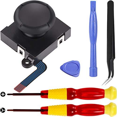 Analog 3D Joy con Joystick Replacement for Nintendo Switch Joycon Switch Joysticks Compatiable Left Right Switch Joy-Con with Controller Repair Tool
