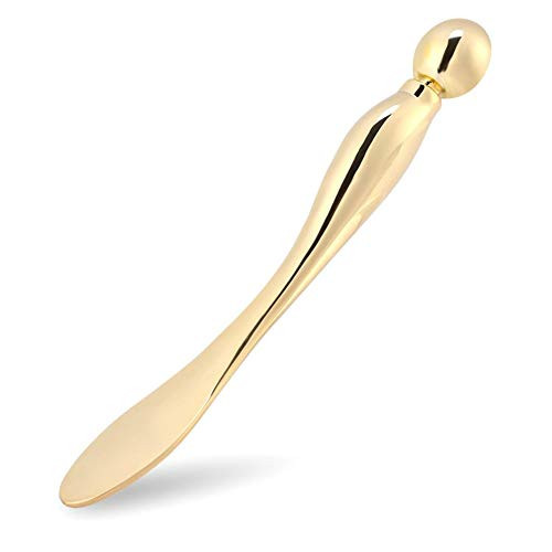 AKOAK 1 Pack Sleep Eye Massager Mask Spoon DIY Dark Circles Eye Cream Scooping Massage Stick Beauty Tool Anti-Aging Anti-Wrinkle Soothing Eye Fatigue Gold