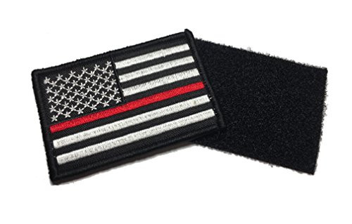 Thin Red Line United States Flag Tactical firefighter emt paramedics hook/loop Patch -Empire Tactical USA- Brand