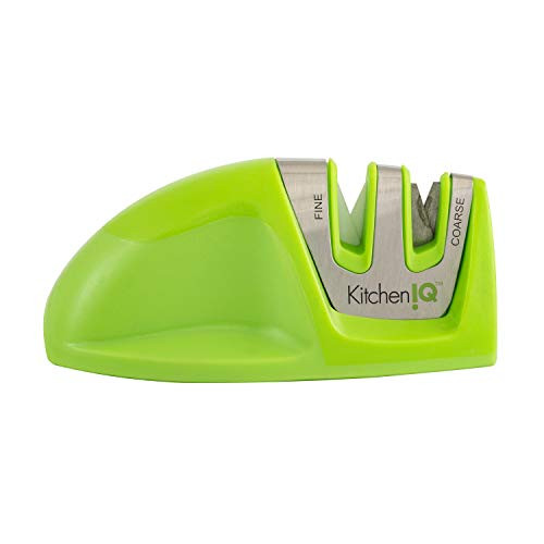 KitchenIQ EDGE GRIP 2-STAGE KNIFE GREEN Kitchen Sharpener