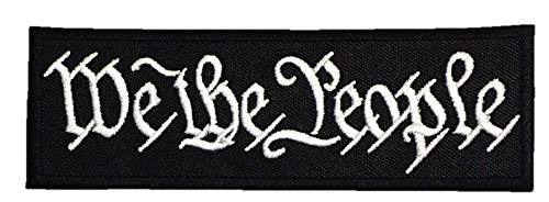 We The People Patch - Iron On/Sew On 4 inches - Preamble to The US Constitution Patriotic Morale America Tactical Patch