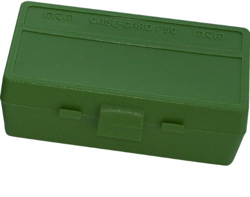 MTM 50 Round Flip-Top Ammo Box 38/357 Cal -Green-