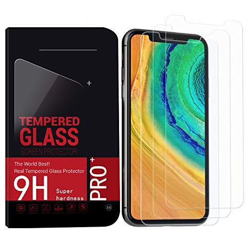 KIQUE -3 Pack- Screen Protector for iPhone X Xs 11 Pro tempered glasses 9H hardness Bubble free Anti-fingerprint