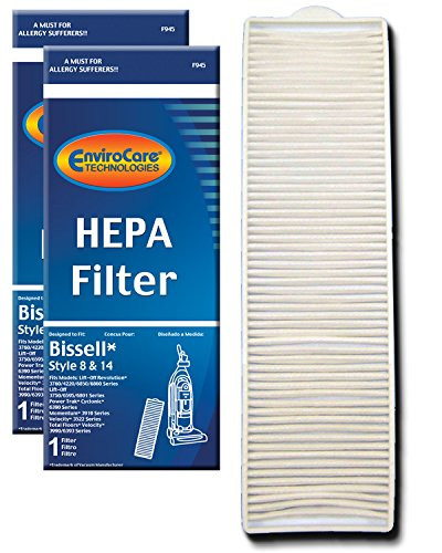 EnviroCare Premium Replacement Post Motor HEPA Filter for Bissell Style 8  and  14 Uprights 2 Filters