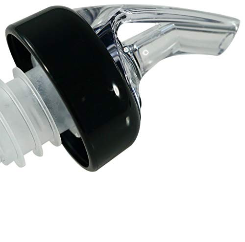 AmeriPour - Measured Pourer - Liquor Bottle Pourers - Collared - Made 100% In The USA. Bar Spouts That Don't Leak - No Cracks, Just A Perfect Cocktail Pour Everytime. Great for Wine Too! (1oz)