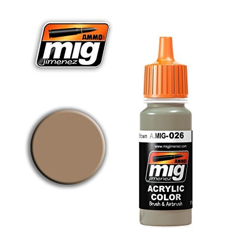 Ammo of Mig Jimenez Acrylic Color RAL 8031 F9 GERMAN SAND BROWN 17ml 0026