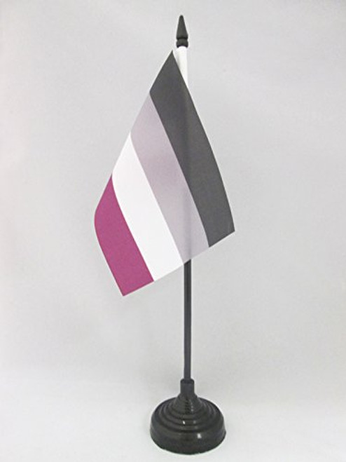 AZ FLAG Asexual Rainbow Table Flag 4 x 6 - Asexual Movement Desk Flag 15 x 10 cm - Black Plastic Stick and Base AZ FLAG Asexual Rainbow Table Flag 4 x 6 - Asexual Movement Desk Flag 15 x 10 cm - Black Plastic Stick and Base