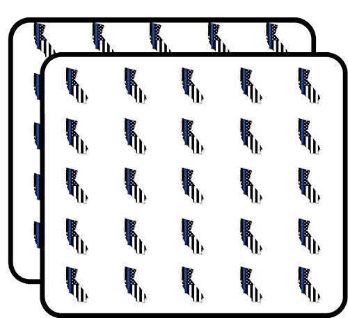 California Police Thin Blue Line Flag Sticker for Scrapbooking Calendars Arts Kids DIY Crafts Album Bullet Journals 50 Pack