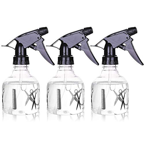 Plastic Spray Bottle for Hair 8oz/250ml Empty Fine Mist Water Spray Bottles with Mist and Stream Adjustable Nozzle for Hair Cleaning Solutions House Garden Plants -250ml 3pcs-