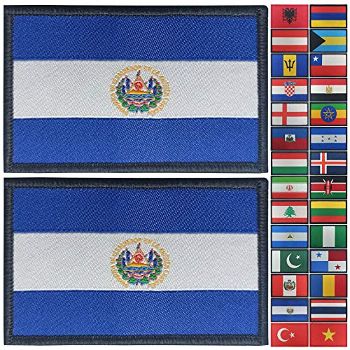 JBCD 2 Pack Salvador Flag Patch Salvadoran Flags Tactical Patch Pride Flag Patch for Clothes Hat Patch Team Military Patch JBCD 2 Pack Salvador Flag Patch Salvadoran Flags Tactical Patch Pride Flag Patch for Clothes Hat Patch Team Military Patch
