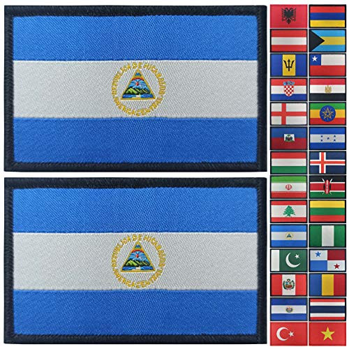JBCD 2 Pack Nicaragua Flag Patch Nicaraguan Flags Tactical Patch Pride Flag Patch for Clothes Hat Patch Team Military Patch JBCD 2 Pack Nicaragua Flag Patch Nicaraguan Flags Tactical Patch Pride Flag Patch for Clothes Hat Patch Team Military Patch