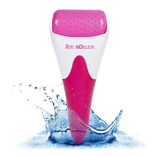 LKSDJGOH Ice Roller for Face  and  Eye Puffiness Relief Face Roller Face Massager to Tighten Pores and Reduce Wrinkles Eye Roller for Dark Circles Relieve Migraine and Pain-Red-