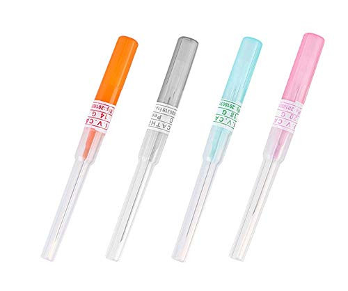Body Piercing Needles - 4pcs Mixed 4 Sizes 14G 16G 18G and 20G Ear Nose Piercing Needles IV Catheter Needles Kit Piercing Body Piercing Tattoo Tools