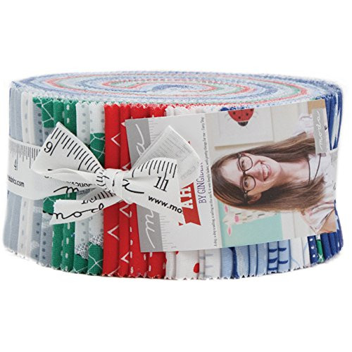 Ahoy Jelly Roll 40 2.5-inch Strips by Gingiber for Moda Fabrics 48240JR