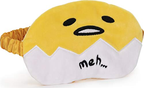 GUND Sanrio Gudetama The Lazy Egg Sleep Mask Soft Plush Yellow and White 4 inch