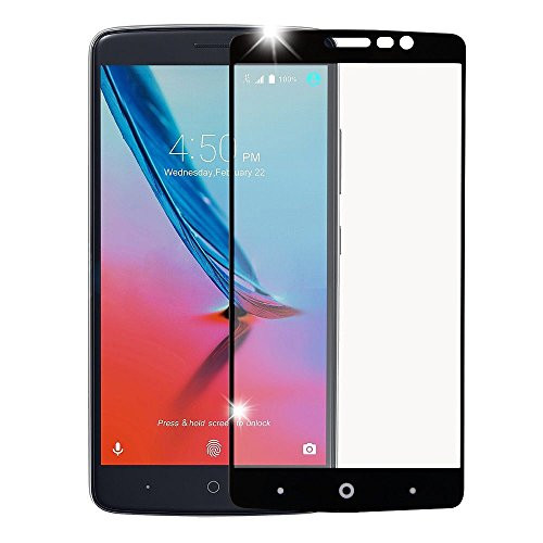 ZTE Blade Max 3/Max XL N9520 Screen Protector Mybat Clear Tempered Glass LCD Screen Protector Shield Guard Film for ZTE Blade Max 3/Max XL N9520 Black