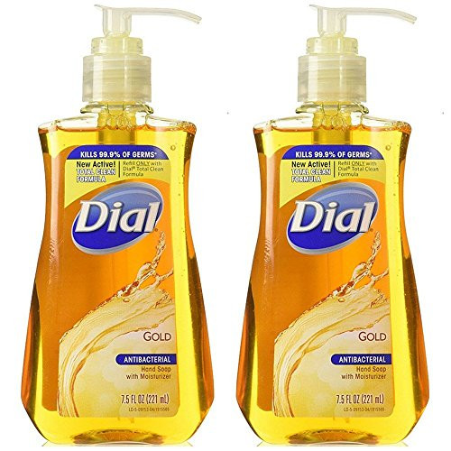 Dial Antibacterial Liquid Hand Soap Gold 7.50 oz -Pack of 2-