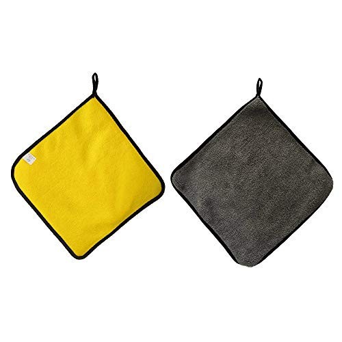 KKmoon Car Wash Towel Super Absorbent Thick Microfiber Car Cleaning Cloth Detailing Towel 2pcs