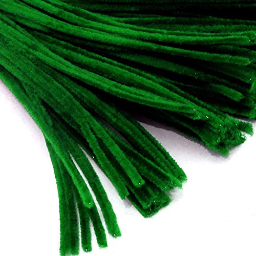 The Crafts Outlet Chenille Stems Pipe Cleaner 12-inch -30-cm- 50-pc Emerald Green
