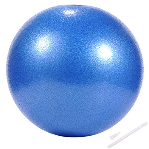 Myonly Pilates Ball Exercise Balls Barre Ball Mini Exercise Ball with Pump Small Bender Ball for Stability Barre Pilates Yoga Deep Tissue Massage Core Training and Physical Therapy Blue