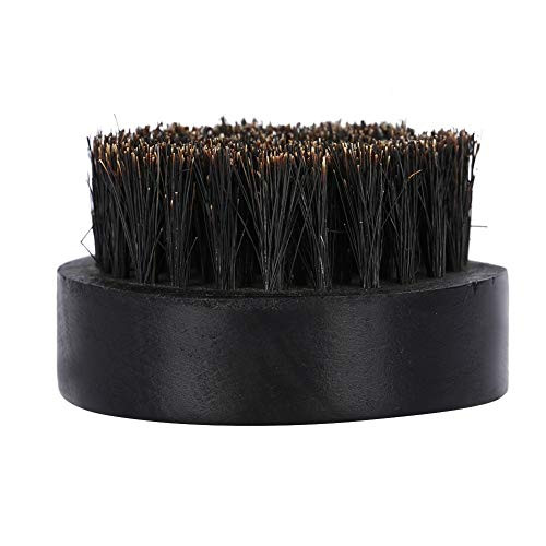Men Shaving Brush Mustache Circle Black Color Beech Brush Hair Beard Shaving Brush for Wet Shave Beard Care Traditional Shaving Cleaning Grooming Kit