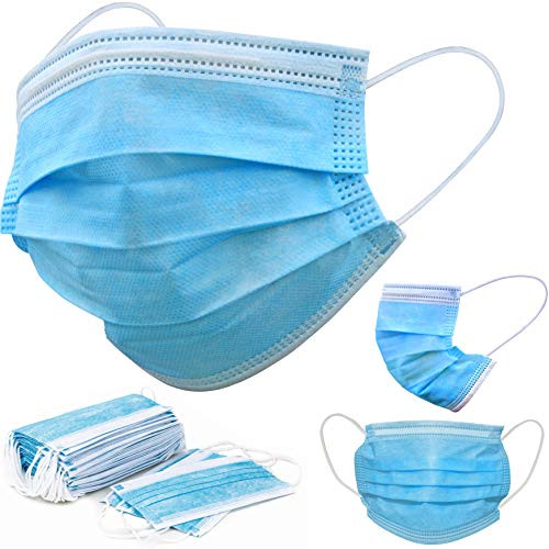 Disposable Face Masks/Safety Masks - 50PCS - Blue - 3 Layers Protective Face Masks For Adults and Teens Breathable Masks for Germ Protection Anti-Dust Mask with Earloop for Personal Care Disposable Face Masks/Safety Masks - 50PCS - Blue - 3 Layers Protective Face Masks For Adults and Teens Breathable Masks for Germ Protection Anti-Dust Mask with Earloop for Personal Care
